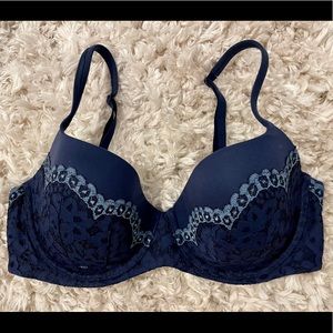Victoria’s Secret Blue Body Lined Demi Bra